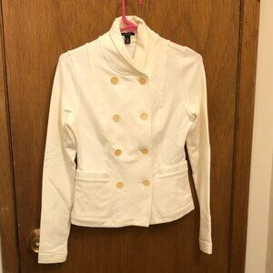 Jacob button-up cream sweater - size small